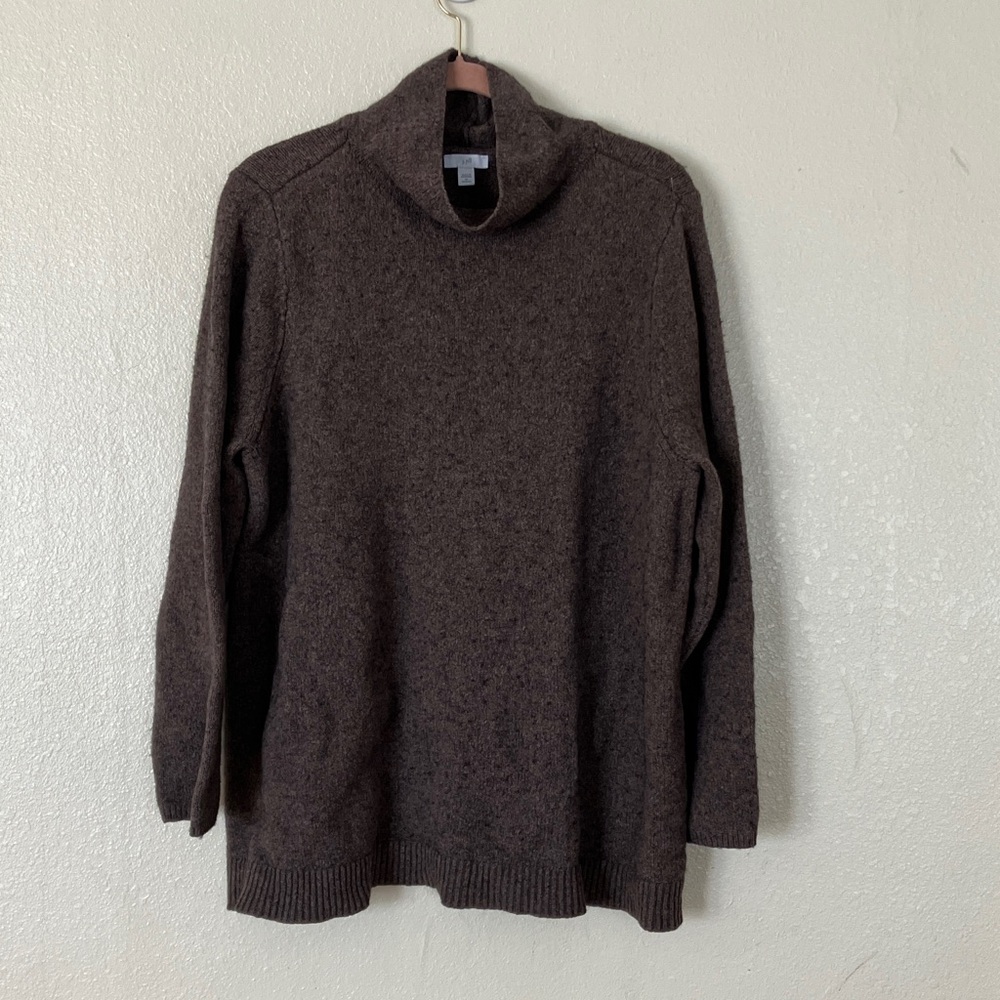 J. Jill Wool Blend Brown Knit Sweater, 2X